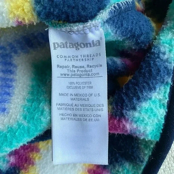 Patagonia Synchilla Jacket Women’s Medium Pullover Fleece Aztec Pattern - Picture 5 of 8